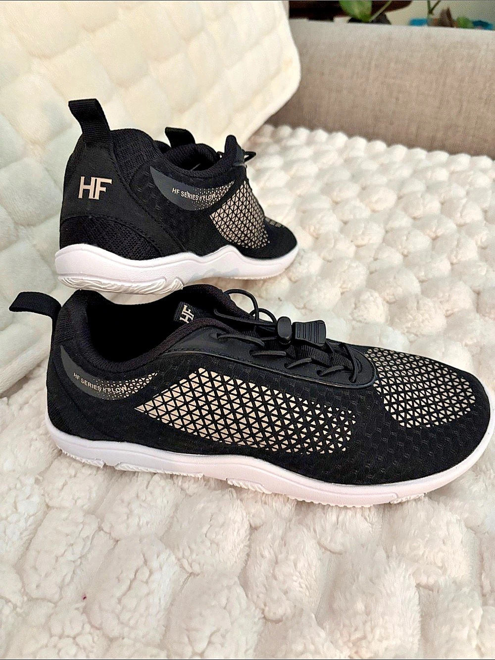 Hike H.F. Sport Athletic Sneakers in Black & White Like New